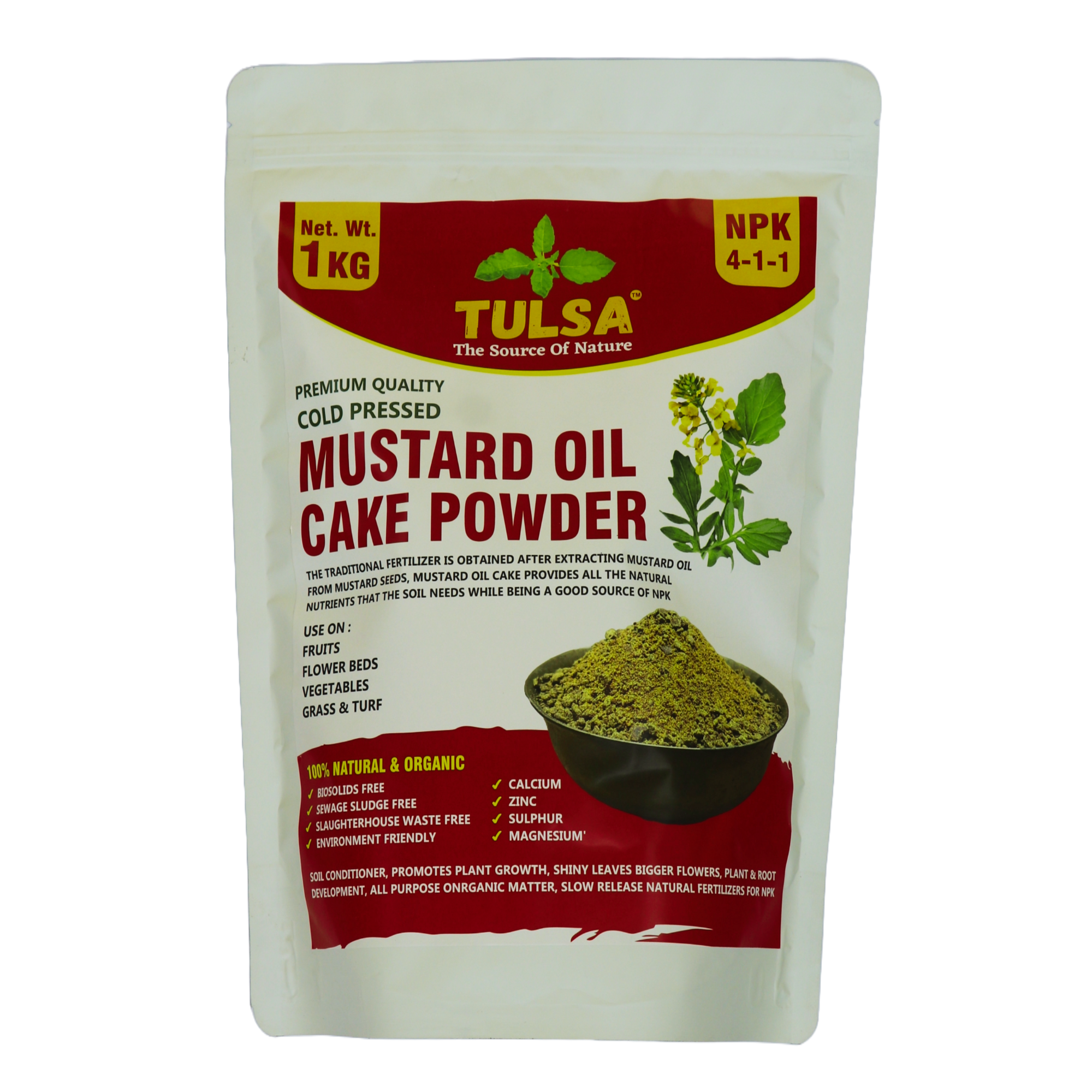 Tulsa Mustard De-Oil Cake Powder