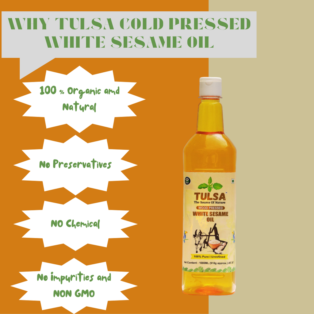 Tulsa Wood Stone Pressed White Sesame Oil