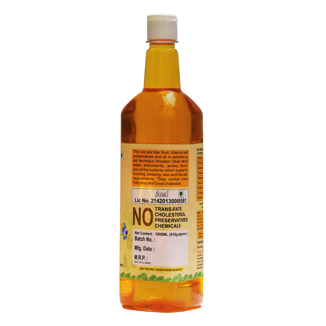 Tulsa Wood Stone Pressed White Sesame Oil